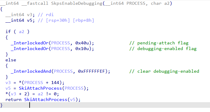 SkpsEnableDebugging